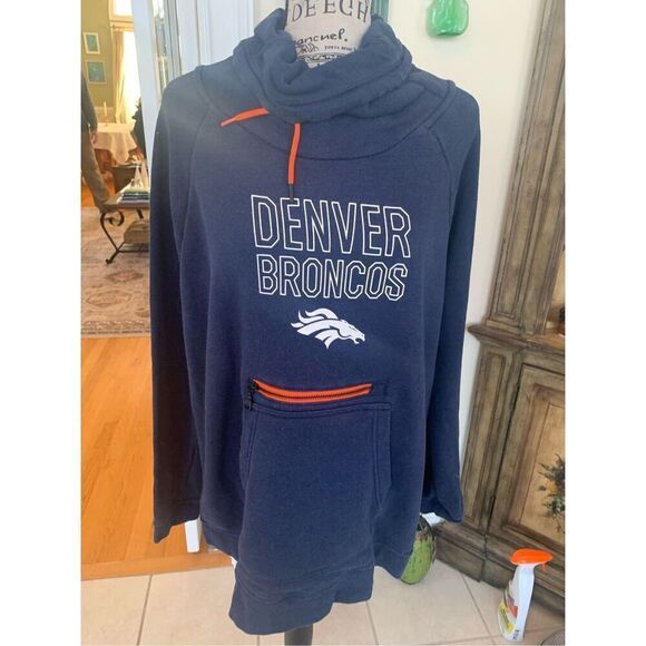 Women’s Broncos Cowl Neck Sweatshirt - Picture 8 of 8